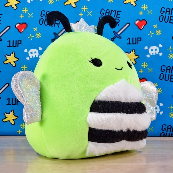 Squishmallow Sunny the Green Bee 8" Blacklight GITD Stuffed Plush NWT - Picture 2 of 12